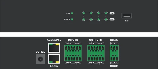 4 x 4 Networked Digital Audio Processor